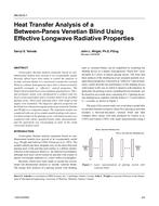 AN-04-06-1 Ã¢Â€Â“ Heat Transfer Analysis of a Between-Panes Venetian Blind Using Effective Longwave Radiative Properties