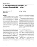 AN-04-08-1 (RP-1217) Ã¢Â€Â“ A Bin Method Energy Analysis for Ground-Coupled Heat Pumps