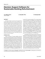 AN-04-10-2 Ã¢Â€Â“ Decision Support Software for Sustainable Building Refurbishment