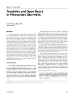 AN-04-11-1 (RP-1203) Ã¢Â€Â“ Tenability and Open Doors in Pressurized Stairwells