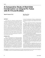 4670 Ã¢Â€Â“ A Comparative Study of Shell-Side Condensation on Integral-Fin Tubes with R-114 and R-236ea