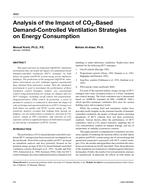 4693 — Analysis of the Impact of CO2-Based Demand-Controlled Ventilation Strategies on Energy Consumption