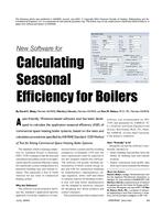 New Software for Calculating Seasonal Efficiency for Boilers