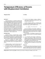 4417 — Temperature Efficiency of Rooms with Displacement Ventilation
