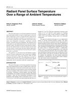 AT-01-01-4 — Radiant Panel Surface Temperature Over a Range of Ambient Temperatures