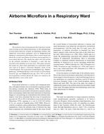 Airborne Microflora in a Respiratory Ward