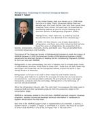 Refrigeration: Technology for Survival (Inaugural Speech)