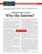 ASHRAE's Role In Green: Why the Interest?