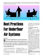Best Practices For Underfloor Air Systems