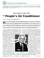 The People's Air Conditioner: Henry Galson, 1900-1963