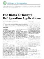 The Roles of TodayÃ¢Â€Â™s Refrigeration Applications