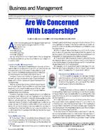 Business and Management: Are We Concerned With Leadership?