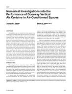 4627 – Numerical Investigations into the Performance of Doorway Vertical Air Curtains in Air-Conditioned Spaces (same as CH-03-2-3)