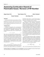 NA-04-1-4 Ã¢Â€Â“ Assessing Combustion Hazard of Flammable Gases: Revision of RF-Number