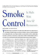 Smoke Controls in the Malls with Atria & Restaurants