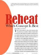 Reheat: Which Concept Is Best