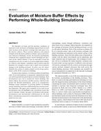 NA-04-8-1 Ã¢Â€Â“ Evaluation of Moisture Buffer Effects by Performing Whole-Building Simulations