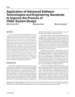 4698 Â– Application of Advanced Software Technologies and Engineering Standards to Improve the Process of HVAC System Design