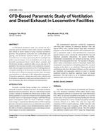 4709 (RP-1191) Ã¢Â€Â“ CFD-Based Parametric Study of Ventilation and Diesel Exhaust in Locomotive Facilities
