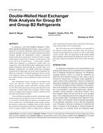 4715 (RP-1042) – Double-Walled Heat Exchanger Risk Analysis for Group B1 and Group B2 Refrigerants