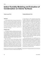 4721 – Indoor Humidity Modeling and Evaluation of Condensation on Interior Surfaces