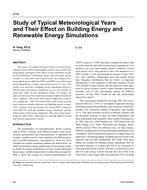 4735 – Study of Typical Meteorological Years and Their Effect on Building Energy and Renewable Energy Simulations