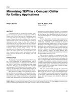 4725 – Minimizing TEWI in a Compact Chiller for Unitary Applications