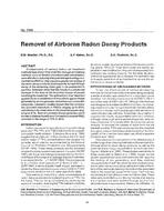 3198 — Removal of Airborne Radon Decay Products