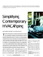 Simplifying Contemporary HVAC Piping