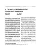 3211 — A Procedure for Modeling Diversity in Laboratory VAV Systems