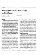 3215 — Primary Effluent as a Heat Source for Heat Pumps