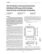 3224 — The Correlation of Annual Commercial Building Coil Energy with Envelope, Internal Load, and Climatic Parameters