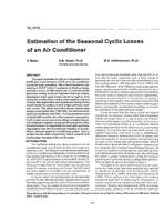 3249 — Estimation of the Seasonal Cyclic Losses of an Air Conditioner