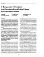 CH-89-05-1 — A Comparison of European and North American Window U-Value Calculation Procedures