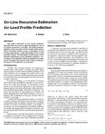 CH-89-06-1 — On-Line Recursive Estimation for Load Profile Prediction