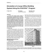 CH-89-06-4 — Simulation of a Large Office Building System Using the HVACSIM + Program