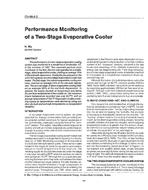 CH-89-08-2 — Performance Monitoring of a Two-Stage Evaporative Cooler