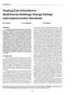CH-89-10-1 — Heating Cost Allocation in Multi-Family Buildings: Energy Savings and Implementation Standards
