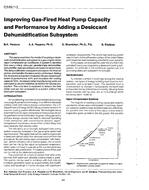 CH-89-11-3 — Improving Gas-Fired Heat Pump Capacity and Performance by Adding a Desiccant Dehumidification Subsystem