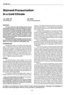 CH-89-12-1 — Stairwell Pressurization in a Cold Climate