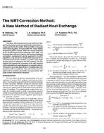CH-89-17-3 — The MRT-Correction Method: A New Method of Radiant Heat Exchange