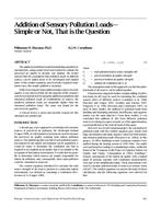 Addition of Sensory Pollution LoadsÃ¢Â€Â”Simple or Not, That is the Question