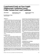 Experimental Study on Floor-Supply Displacement Ventilation System Under Various Heat Load Conditions