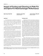 OR-05-01-3 – Impact of Fouling and Cleaning on Plate Fin and Spine Fin Heat Exchanger Performance