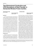 OR-05-04-3 – Two Dimensional Conduction and CFD Simulations of Heat Transfer in Horizontal Window Frame Gravities