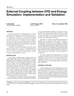OR-05-05-2 – External Coupling between CFD and Energy Simulation: Implementation and Validation