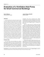OR-05-11-3 – Evaluation of a Ventilation Heat Pump for Small Commercial Buildings