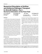 OR-05-08-4 – Numerical Simulation of Airflow and Airborne Pathogen Transport in Aircraft CabinsÃ¢Â€Â”Part I: Numerical Simulation of the Flow Field