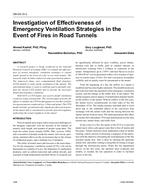 OR-05-15-3 – Investigation of Effectiveness of Emergency Ventilation Strategies in the Event of Fires in Road Tunnels