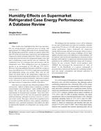 OR-05-16-1 – Humidity Effects on Supermarket Refrigerated Case Energy Performance: A Database Review
